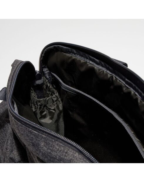 Sacoche Tomsin noir denim - 28x39x12 cm